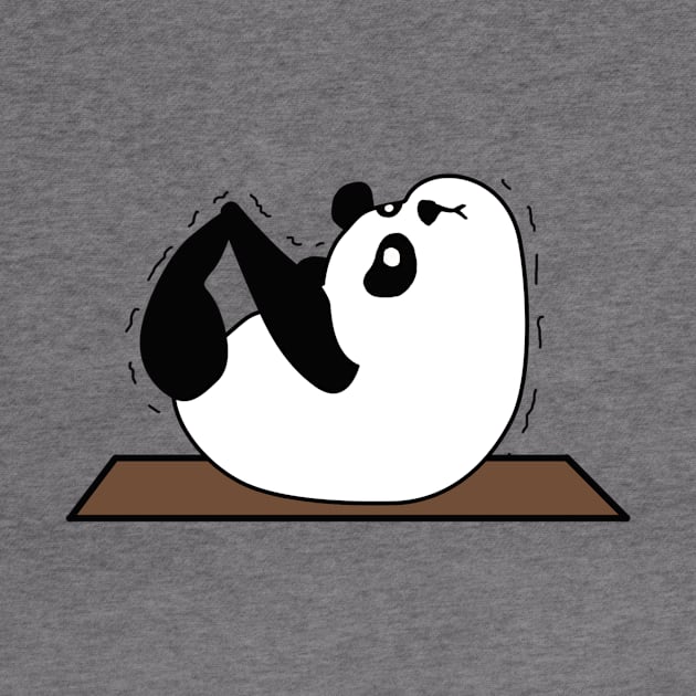 Panda yoga funny pose by MasutaroOracle